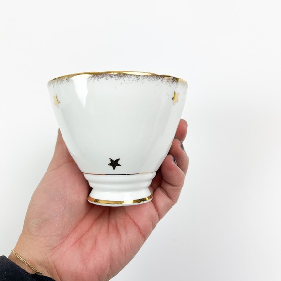 Royal Stafford Tea Cup Saucer Set Stars Crown Bone China Made in England - Picture 3 of 10